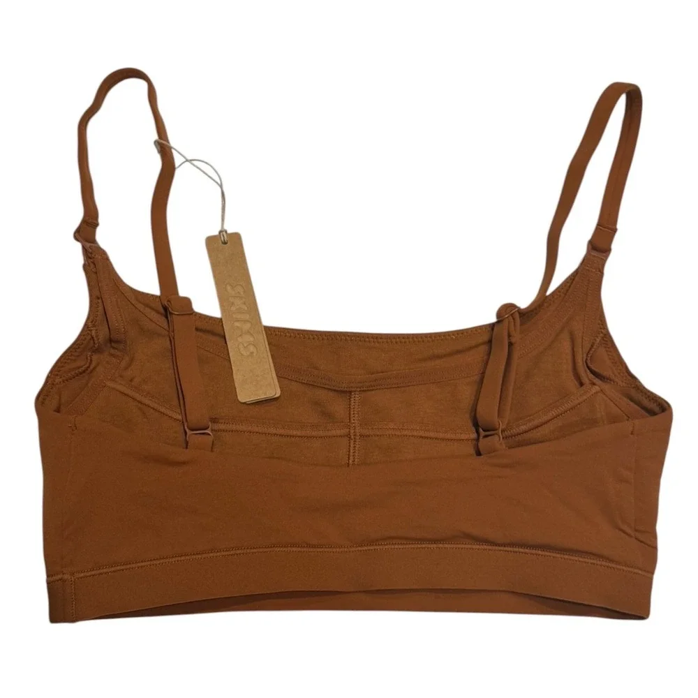 SKIMS Fits Everybody Maternity Nursing Scoop Bralette Bronze BR-SCP-2601 XS NEW